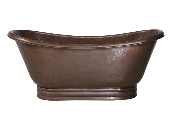 Hammered Freestanding Copper Bath