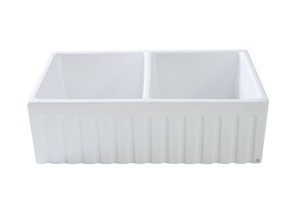 Double Fluted Apron Sink - 830 x 500 x 250mm