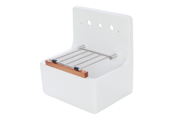 Scullery Tub 510 x 390 x 490mm With Tap Holes & Grate