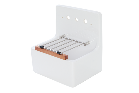 Scullery Tub 510 x 390 x 490mm With Tap Holes & Grate