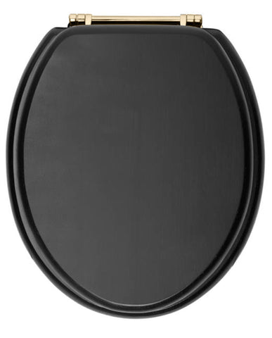 HB - Toilet Seat Black / Gold