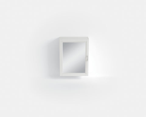 HB - Cupboard Mirrored White
